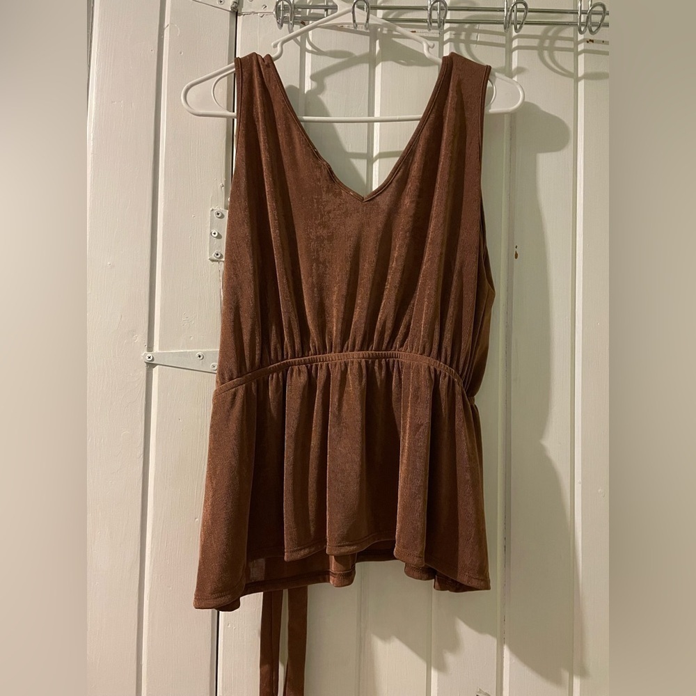 Willow Root sleeveless blouse-large NWT - Picture 3 of 5